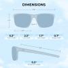 imageKastKing Toccoa Polarized Sport Sunglasses for Men and WomenIdeal for Driving Fishing Cycling and RunningUV ProtectionO Frame Gloss Tal Gray Lens Smoke  Blue Ocean Mirror