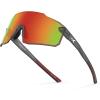 imageKastKing Etowah Polarized Sports Fishing Sunglasses With PuriVex Protective Lens Coating Rimless Wrap Design Men WomenH Matte Smoke Crystal Frame  Copper Burgundy Mirror