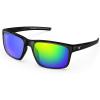 L. Frame: Gloss Black / Lens: Brown Base - Chartreuse Mirror