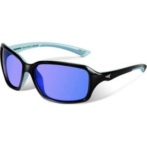 imageKastKing Alanta Polarized Sunglasses With PuriVex Protective Lens CoatingUV400 Women Sunglasses for Cycling Driving FishingH Gloss Black Frame  Blue Mirror