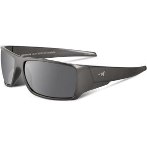 imageKastKing Iditarod Polarized Sport SunglassesPuriVex Protective Lens Coating Fishing Sunglasses For Driving Cycling RunningC Gloss Dark Gray Metallic Frame  Flash Mirror
