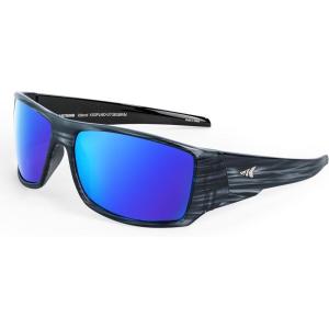imageKastKing Iditarod Polarized Sport SunglassesPuriVex Protective Lens Coating Fishing Sunglasses For Driving Cycling RunningJ Dark Gray Texture Frame  Blue Ocean Lens