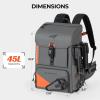 imageKastKing All Weather Fishing Tackle Backpack with 4 Waterproof Tackle Boxes amp Removable Rod HoldersWaterproof ArmorShield Fabric Fishing Bag Storage Fishing GearB GreyWithout Waterproof Tackle Box