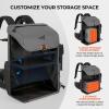 imageKastKing All Weather Fishing Tackle Backpack with 4 Waterproof Tackle Boxes amp Removable Rod HoldersWaterproof ArmorShield Fabric Fishing Bag Storage Fishing GearA GreyWith 4 Waterproof Tackle Boxes