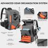 imageKastKing All Weather Fishing Tackle Backpack with 4 Waterproof Tackle Boxes amp Removable Rod HoldersWaterproof ArmorShield Fabric Fishing Bag Storage Fishing GearA GreyWith 4 Waterproof Tackle Boxes