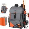 imageKastKing All Weather Fishing Tackle Backpack with 4 Waterproof Tackle Boxes amp Removable Rod HoldersWaterproof ArmorShield Fabric Fishing Bag Storage Fishing GearA GreyWith 4 Waterproof Tackle Boxes