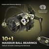 image:imageKastKing Spartacus Defender TwinTip Fishing Rod and Reel Combo Spinning amp Baitcaster Combo KastFlex IM7 Graphite 2Piece Blanks with Backup Tip Section PTS System EVA HandlesSpin70 M3000 Reel 2pcs Extra Tip