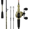 image:imageKastKing Spartacus Defender TwinTip Fishing Rod and Reel Combo Spinning amp Baitcaster Combo KastFlex IM7 Graphite 2Piece Blanks with Backup Tip Section PTS System EVA HandlesCast Left Reel   60 M Rod2pcs Extra Tip