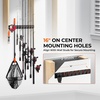image:imageKastKing GravityLock V8 Multifunction Fishing Rod Holder Wall Mounted Fishing Rod Rack Holds 8 Fishing Rods or Combos One Adjustable Clip Patented Builtin Line Spooler amp Cutter HeavyDuty GripAV8 Store 8 Combos With Line Spooler  1 Pack