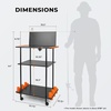 image:imageKastKing V10 Gear Trolley Indoor Fishing Rod Holder for 10 Combos 3Tier Fishing Accessory Shelves With Peg Wall Patented Builtin Line Spooler Mobile Tackle Storage Cart With Locking WheelsBPro Model 12 Rods