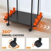 image:imageKastKing V10 Gear Trolley Indoor Fishing Rod Holder for 10 Combos 3Tier Fishing Accessory Shelves With Peg Wall Patented Builtin Line Spooler Mobile Tackle Storage Cart With Locking WheelsBPro Model 12 Rods