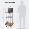 image:imageKastKing V10 Gear Trolley Indoor Fishing Rod Holder for 10 Combos 3Tier Fishing Accessory Shelves With Peg Wall Patented Builtin Line Spooler Mobile Tackle Storage Cart With Locking WheelsAStandard Model 10 Rods