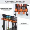 image:imageKastKing V10 Gear Trolley Indoor Fishing Rod Holder for 10 Combos 3Tier Fishing Accessory Shelves With Peg Wall Patented Builtin Line Spooler Mobile Tackle Storage Cart With Locking WheelsAStandard Model 10 Rods