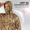 image:imageKastKing Mens Hoodie Shirt UPF 50 Long Sleeve Fishing Shirt UV Protection ShirtA Full Flight With Neck Gaiter