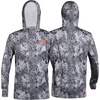 image:imageKastKing Mens Hoodie Shirt UPF 50 Long Sleeve Fishing Shirt UV Protection ShirtF Prym1 Slate Without Neck Gaiter