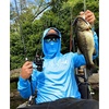image:imageKastKing Mens Hoodie Shirt UPF 50 Long Sleeve Fishing Shirt UV Protection ShirtGblue With Neck Gaiter