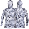 image:imageKastKing Mens Hoodie Shirt UPF 50 Long Sleeve Fishing Shirt UV Protection ShirtJsilver Mist With Neck Gaiter
