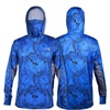 image:imageKastKing Mens Hoodie Shirt UPF 50 Long Sleeve Fishing Shirt UV Protection ShirtLblue Patriot With Neck Gaiter