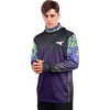 image:imageKastKing Mens Hoodie Shirt UPF 50 Long Sleeve Fishing Shirt UV Protection ShirtOwildcat Purple and Lime Green With Neck Gaiter