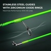 image:imageKastKing Zephyr DualTip Fishing Rod and Reel ComboSpinning amp Baitcaster ComboDual Tips Section for Different PowersIM6 Graphite 2Piece Rod with Extra TipSensitive amp PowerfulFreshwater FishingSpin 50 Ul L Dualtip Rod 1000 Reelgreen