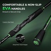 image:imageKastKing Zephyr DualTip Fishing Rod and Reel ComboSpinning amp Baitcaster ComboDual Tips Section for Different PowersIM6 Graphite 2Piece Rod with Extra TipSensitive amp PowerfulFreshwater FishingSpin 66 Ml M Dualtip Rod  2000 Reelblack