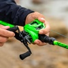 image:imageKastKing Zephyr DualTip Fishing Rod and Reel ComboSpinning amp Baitcaster ComboDual Tips Section for Different PowersIM6 Graphite 2Piece Rod with Extra TipSensitive amp PowerfulFreshwater FishingCast 60 Ml M Dualtip Rod  Left Handedgreen