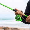 image:imageKastKing Zephyr DualTip Fishing Rod and Reel ComboSpinning amp Baitcaster ComboDual Tips Section for Different PowersIM6 Graphite 2Piece Rod with Extra TipSensitive amp PowerfulFreshwater FishingSpin 66 Ml M Dualtip Rod 2000 Reelgreen