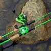 image:imageKastKing Zephyr DualTip Fishing Rod and Reel ComboSpinning amp Baitcaster ComboDual Tips Section for Different PowersIM6 Graphite 2Piece Rod with Extra TipSensitive amp PowerfulFreshwater FishingCast 70 M Mh Dualtip Rod  Left Handedgreen