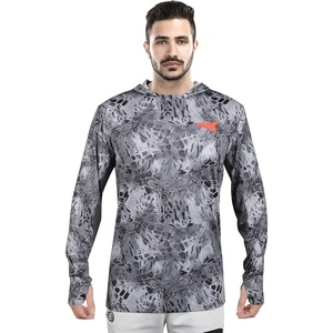 image:imageKastKing Mens Hoodie Shirt UPF 50 Long Sleeve Fishing Shirt UV Protection ShirtDprym1 Slate Without Neck Gaiter
