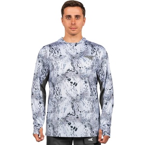 image:imageKastKing Mens Hoodie Shirt UPF 50 Long Sleeve Fishing Shirt UV Protection ShirtSprym1 Silver Mist