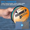 image:imageKastKing Hammer Depth Charge Weighted Fishing Line Made in The USA LeadFree Fast Sinking 9Carrier Braided Fishing Line Nano Bismuth Coated Saltwater Trolling Line Color Changes Every 10 Yards100 Yds15 LB025mm