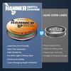 image:imageKastKing Hammer Depth Charge Weighted Fishing Line Made in The USA LeadFree Fast Sinking 9Carrier Braided Fishing Line Nano Bismuth Coated Saltwater Trolling Line Color Changes Every 10 Yards100 Yds18 LB028mm