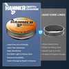 image:imageKastKing Hammer Depth Charge Weighted Fishing Line Made in The USA LeadFree Fast Sinking 9Carrier Braided Fishing Line Nano Bismuth Coated Saltwater Trolling Line Color Changes Every 10 Yards200 Yds12 LB023mm