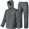 image:imageKastKing HydroSense Essential Waterproof Rain Suit for Men and Women Lightweight Durable Outdoor Gear for Fishing HikingGrey