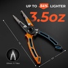 image:imageKastKing TiForge Titanium Jaw Fishing Pliers  CorrosionResistant Freshwater amp Saltwater Pliers DualTip Design Safety Lock Secure Sheath amp Tether System76 Titanium Jaw PlierOrangeBlack