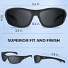 image:imageKastKing Hiwassee Polarized Sport Sunglasses for Men and Women Wrap Sunglasses for Fishing Cycling and RunningUV ProtectionFrame Gray  Lens Brown Mirror