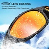 image:imageKastKing Hiwassee Polarized Sport Sunglasses for Men and Women Wrap Sunglasses for Fishing Cycling and RunningUV ProtectionFrame Matte Black  Lens Scarlet Mirror
