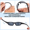 image:imageKastKing Hiwassee Polarized Sport Sunglasses for Men and Women Wrap Sunglasses for Fishing Cycling and RunningUV ProtectionFrame Matte Black  Lens Smoke Mirror