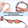 image:imageKastKing Hiwassee Polarized Sport Sunglasses for Men and Women Wrap Sunglasses for Fishing Cycling and RunningUV ProtectionFrame Matte Blackout  Lens Copper