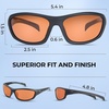 image:imageKastKing Hiwassee Polarized Sport Sunglasses for Men and Women Wrap Sunglasses for Fishing Cycling and RunningUV ProtectionFrame Matte Blackout  Lens Copper