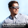 image:imageKastKing Hiwassee Polarized Sport Sunglasses for Men and Women Wrap Sunglasses for Fishing Cycling and RunningUV ProtectionFrame Matte Smoke Crystal  Lens Smoke