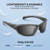 image:imageKastKing Hiwassee Polarized Sport Sunglasses for Men and Women Wrap Sunglasses for Fishing Cycling and RunningUV ProtectionFrame Matte Smoke Crystal  Lens Smoke