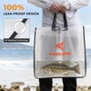 image:imageKastKing EliteTote Tournament Fishing WeighIn Bag  24 x 22 100 Leakproof PunctureResistant Reinforced Carry Handles Builtin Drain Valve for TournamentsClear