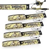 image:imageKastKing MeshGuard Camo Fishing Rod Sleeves Fits Casting Spinning RodsKhaki Camo 4 Pcs