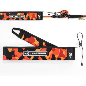 image:imageKastKing MeshGuard Camo Fishing Rod Sleeves Fits Casting Spinning RodsOrange Camo 1 Pcs